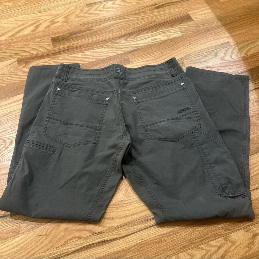 Lot of 2 Kuhl Revolvr Vintage Patina Dye Beige Gray Hiking Pants Outdoor Men 34 - Picture 12 of 16